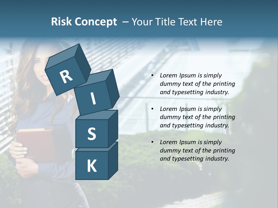 Green Flower One PowerPoint Template