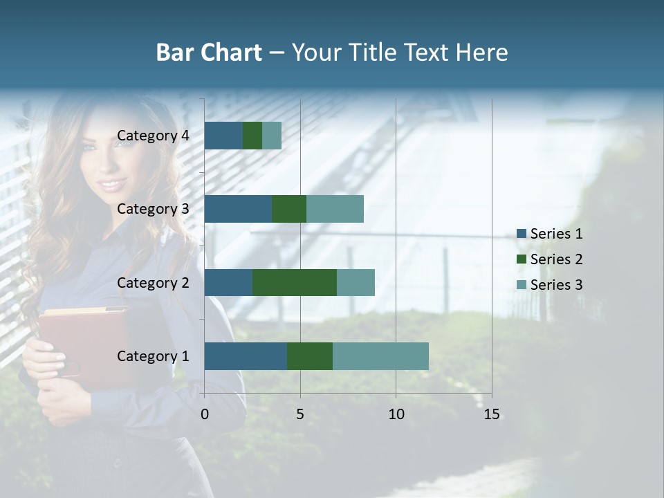 Green Flower One PowerPoint Template