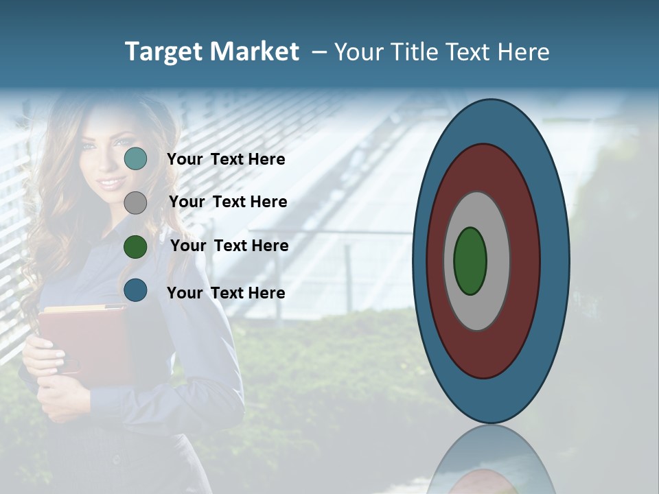 Green Flower One PowerPoint Template