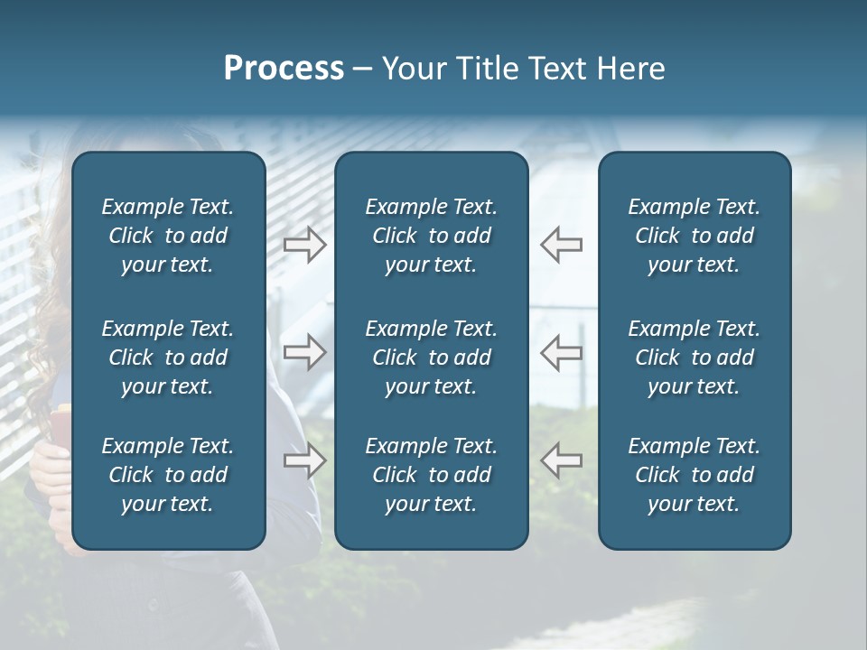 Green Flower One PowerPoint Template