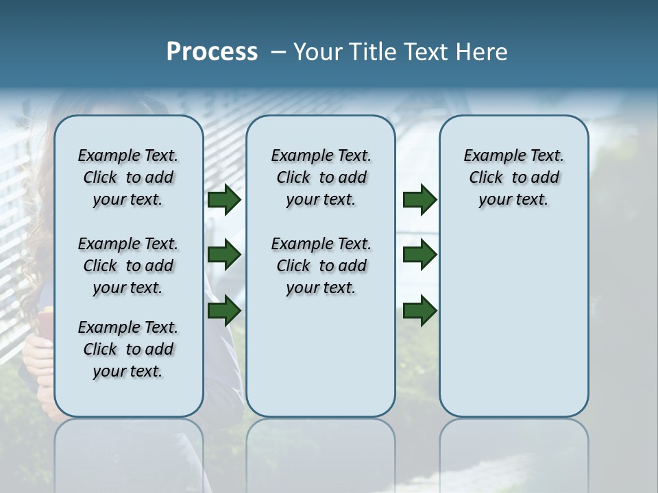 Green Flower One PowerPoint Template