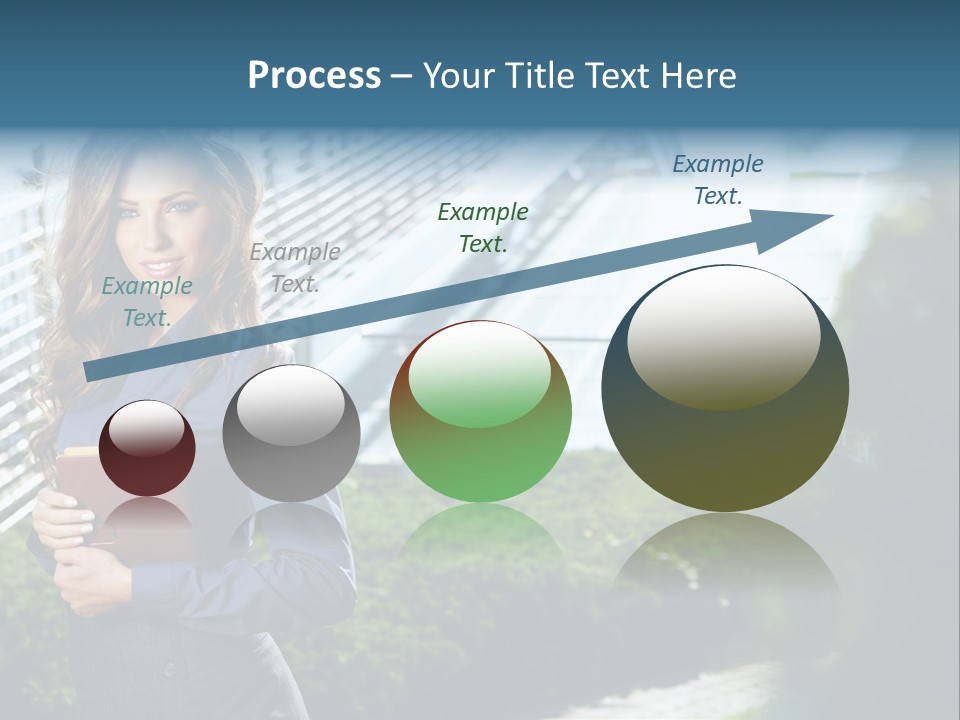 Green Flower One PowerPoint Template