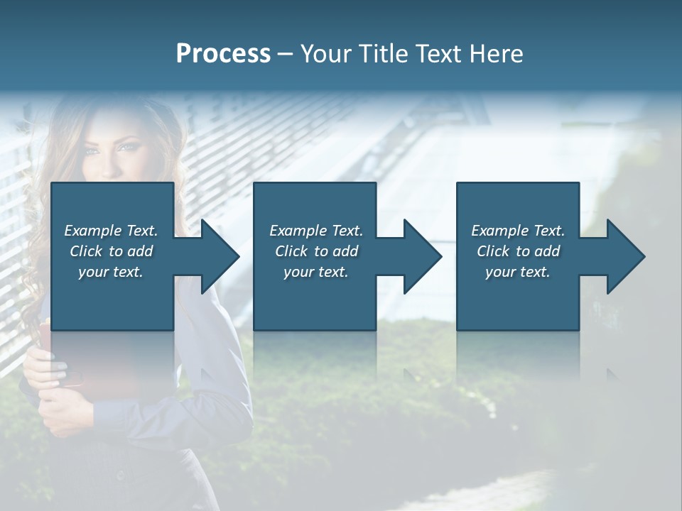 Green Flower One PowerPoint Template