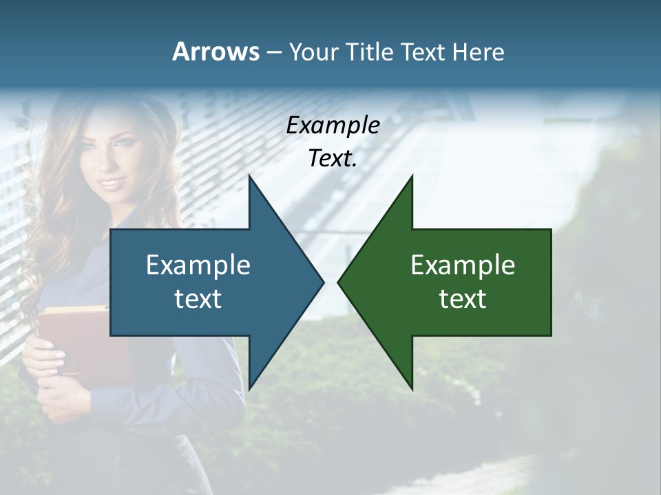 Green Flower One PowerPoint Template