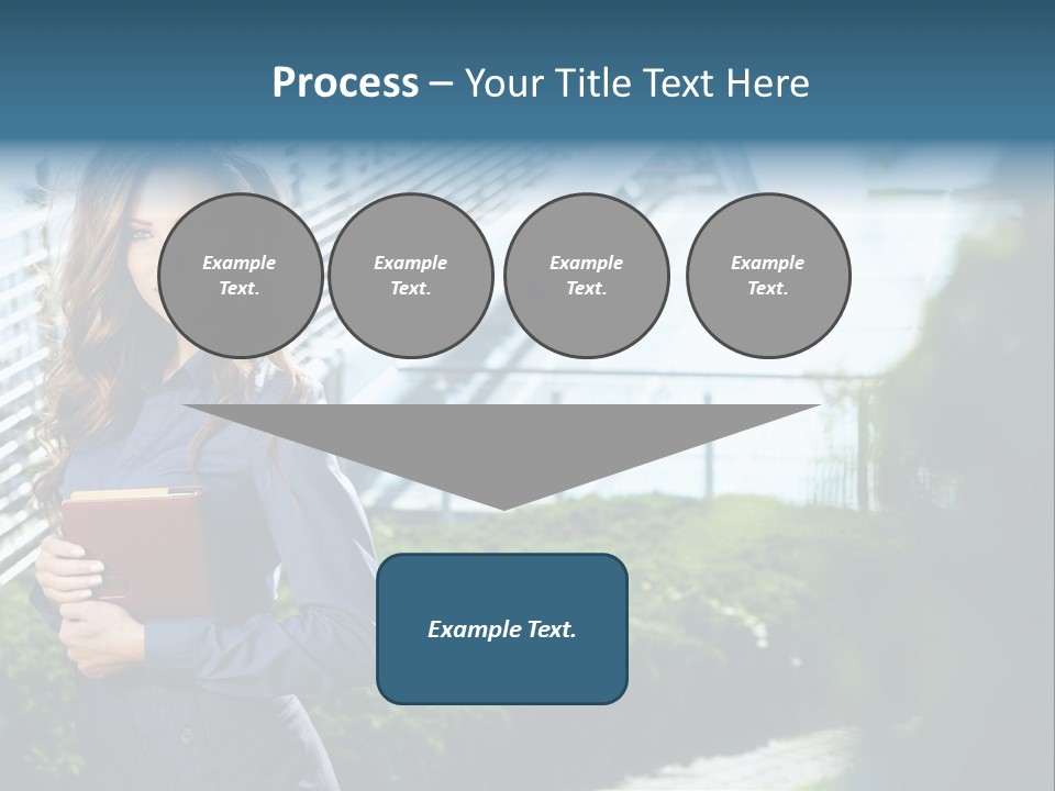 Green Flower One PowerPoint Template