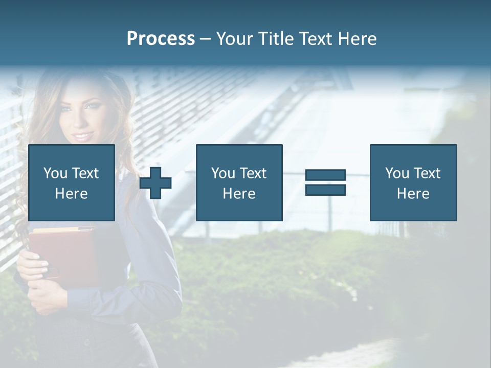 Green Flower One PowerPoint Template
