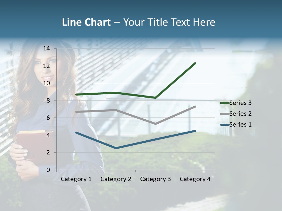 Green Flower One PowerPoint Template