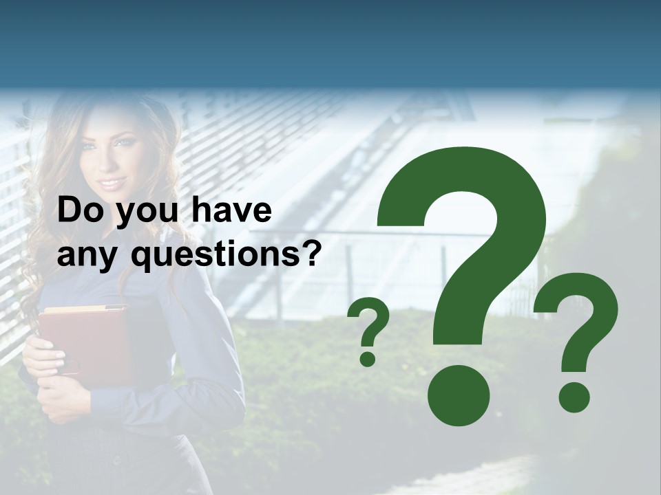 Green Flower One PowerPoint Template