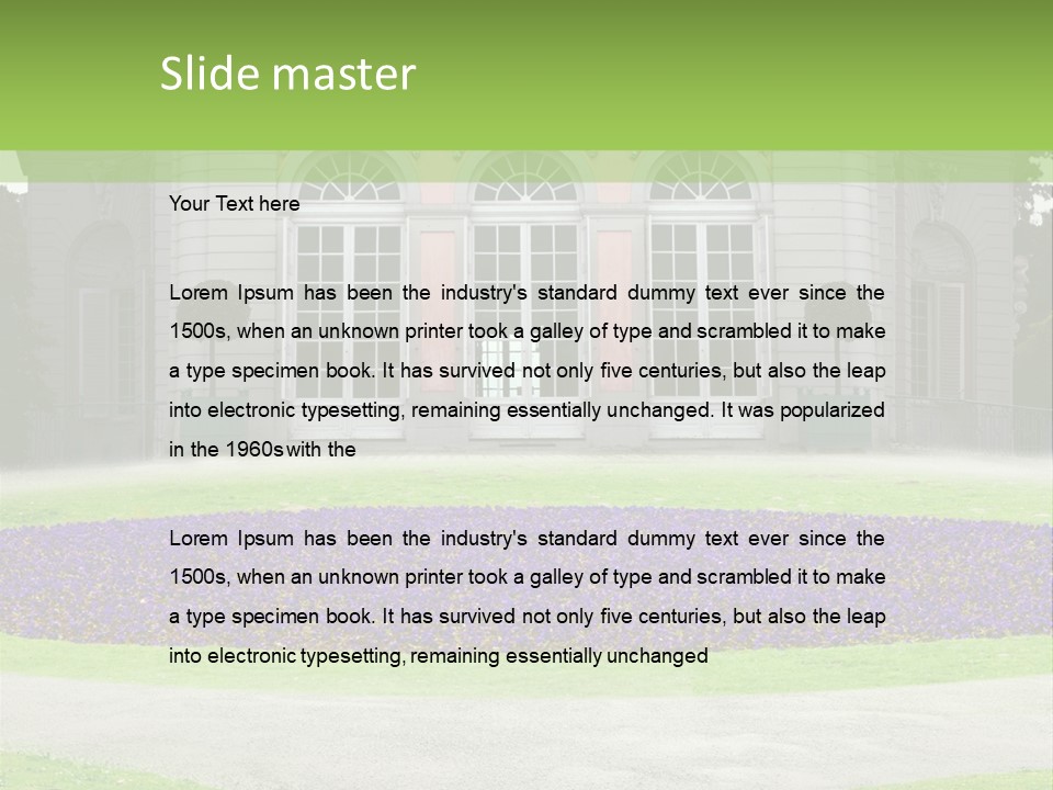 Dor Road Violet PowerPoint Template