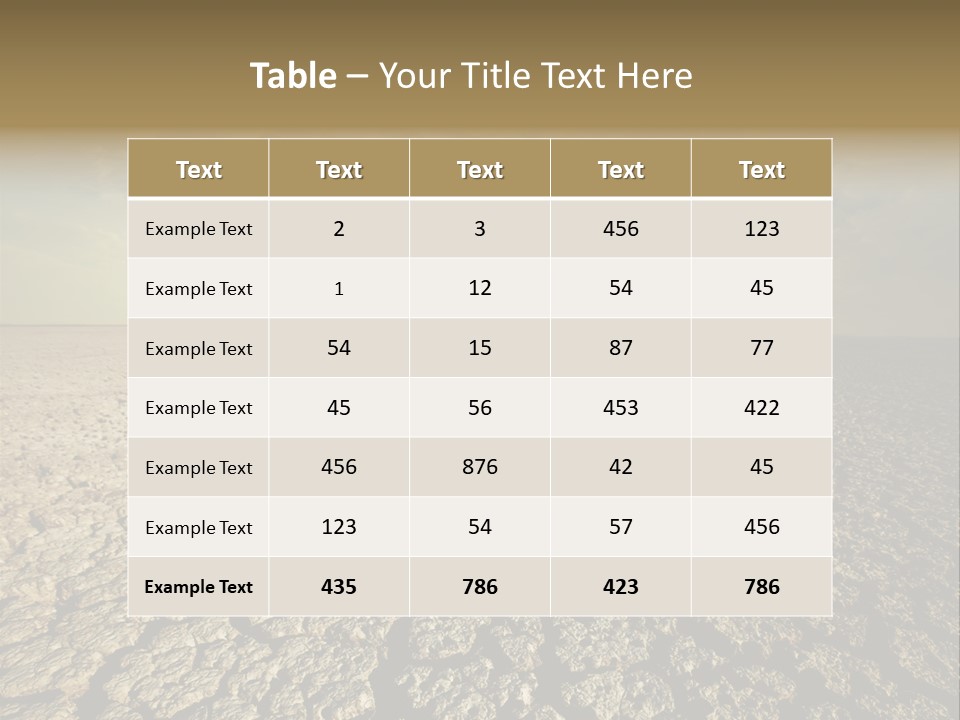 Nature Terrain Ground PowerPoint Template