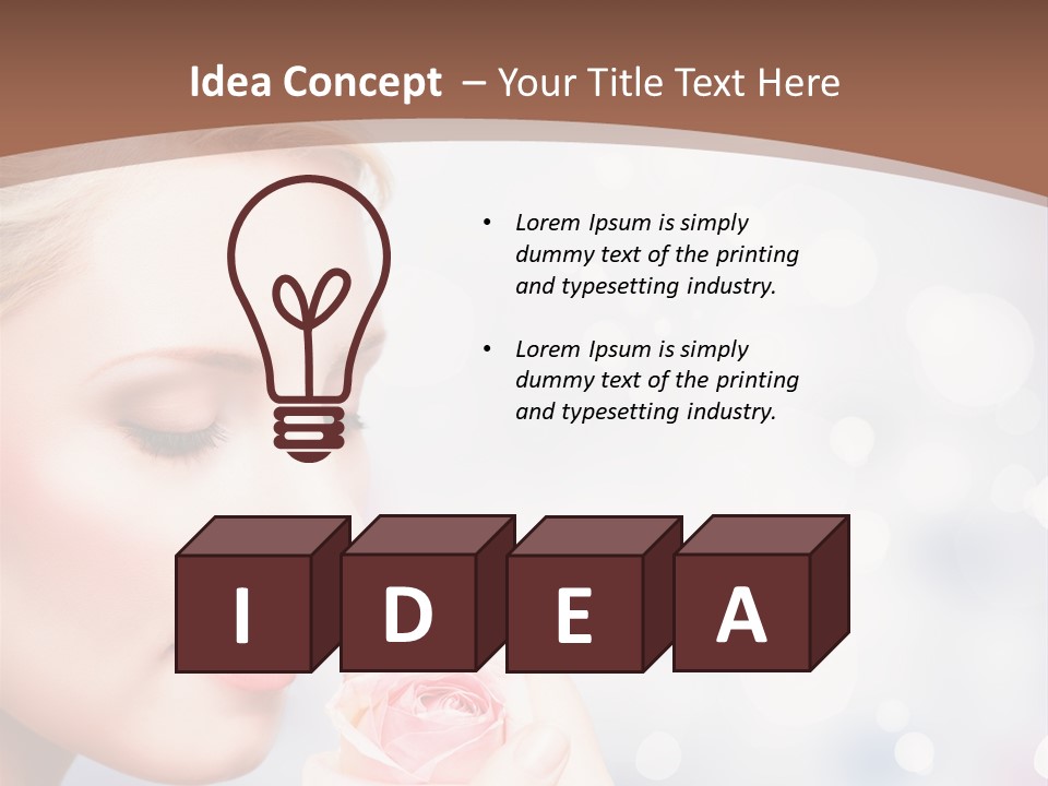 Wonderful Happy Close Up PowerPoint Template