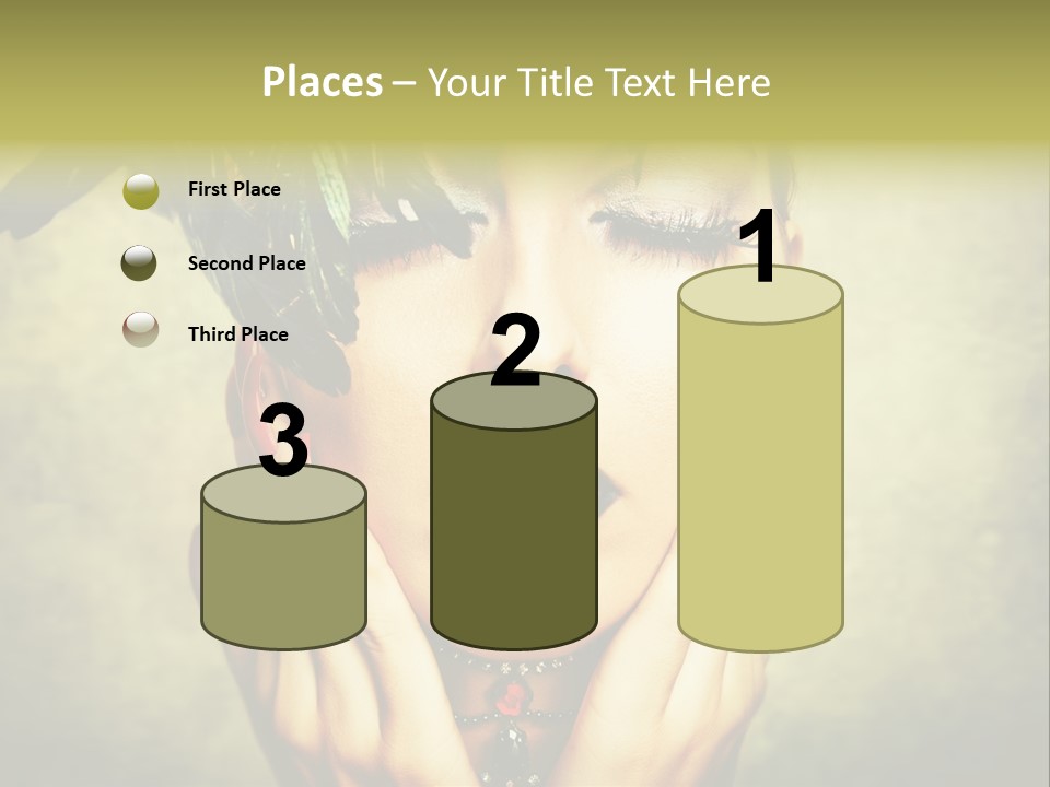 Woman Makeup Lashes PowerPoint Template