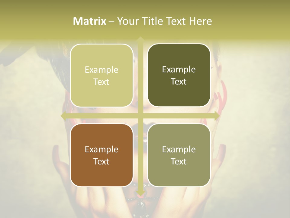 Woman Makeup Lashes PowerPoint Template