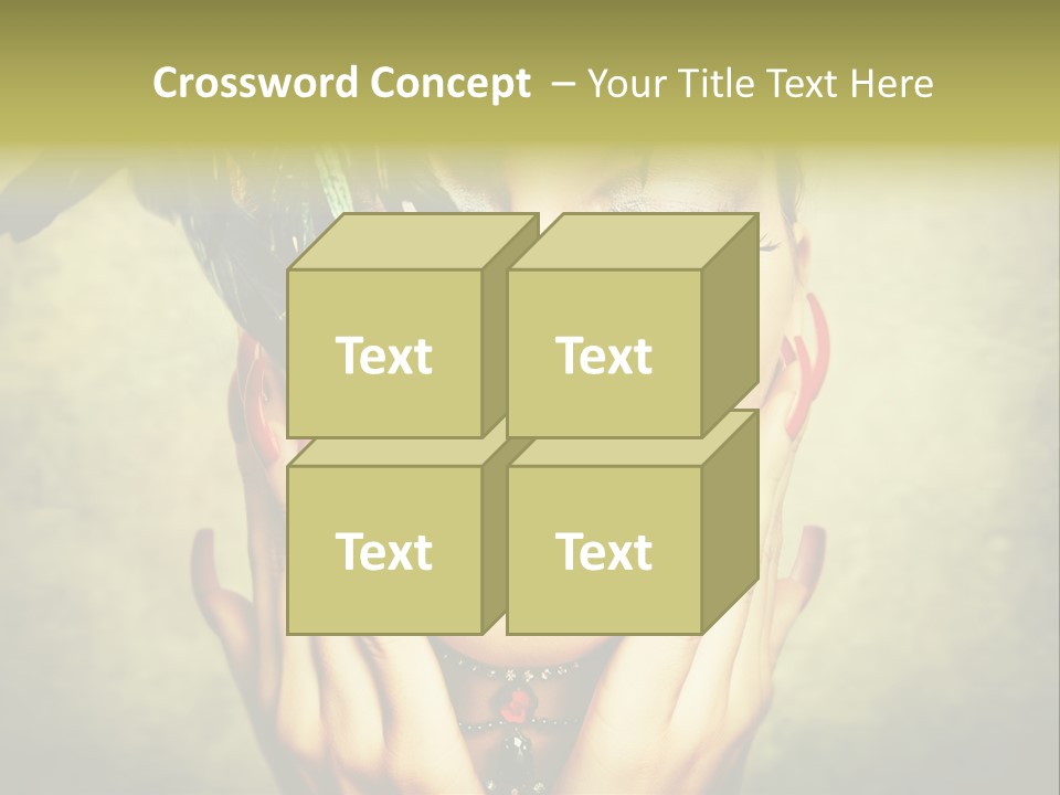 Woman Makeup Lashes PowerPoint Template