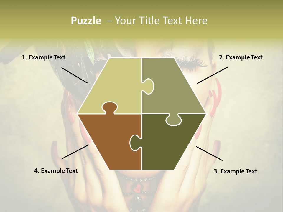 Woman Makeup Lashes PowerPoint Template