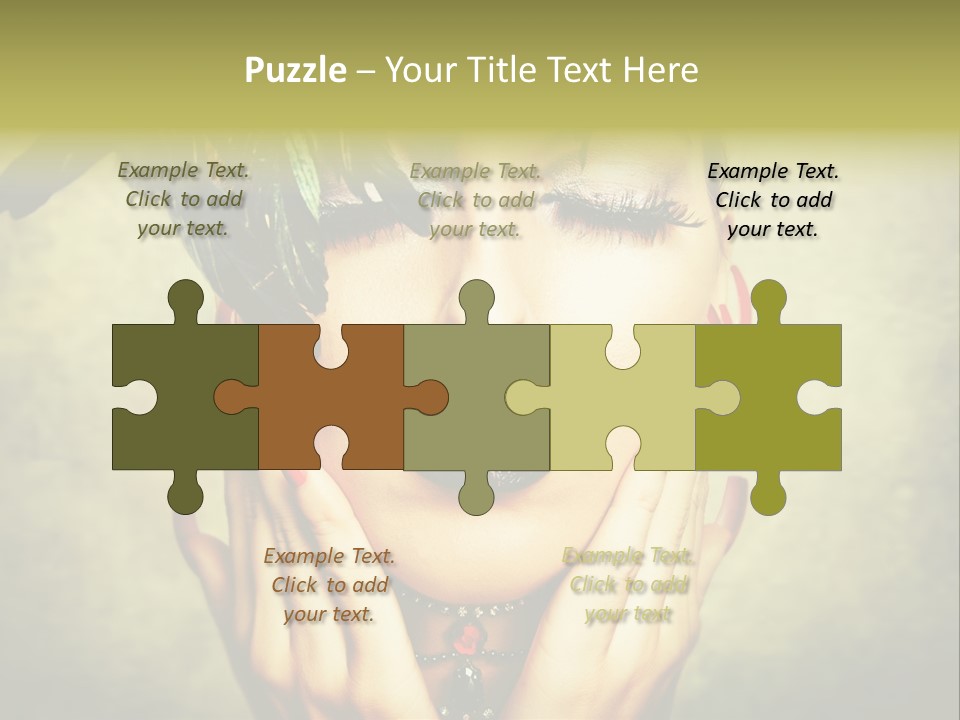 Woman Makeup Lashes PowerPoint Template