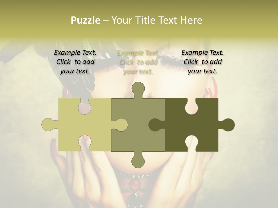 Woman Makeup Lashes PowerPoint Template