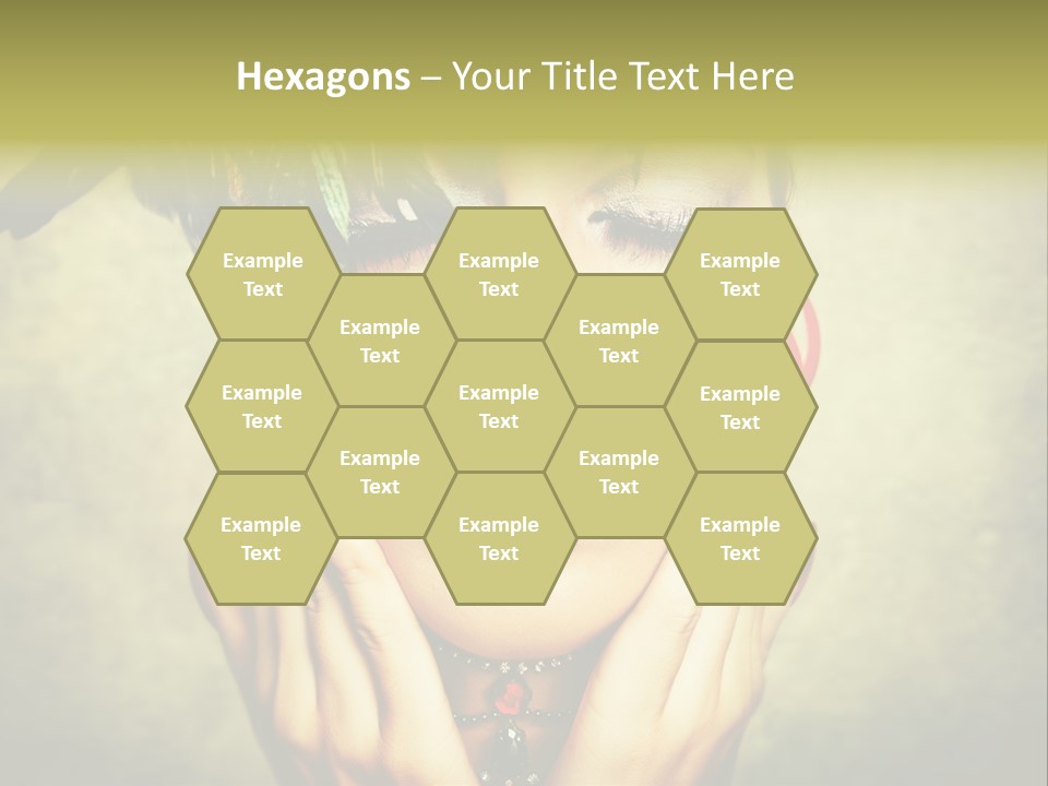 Woman Makeup Lashes PowerPoint Template