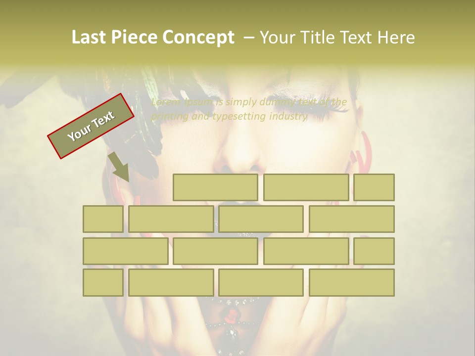 Woman Makeup Lashes PowerPoint Template