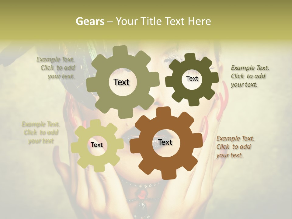 Woman Makeup Lashes PowerPoint Template