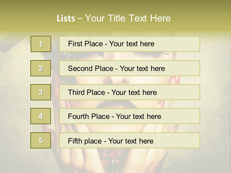 Woman Makeup Lashes PowerPoint Template