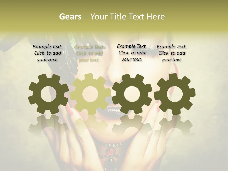 Woman Makeup Lashes PowerPoint Template