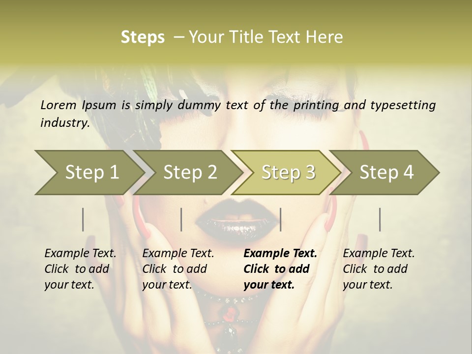 Woman Makeup Lashes PowerPoint Template