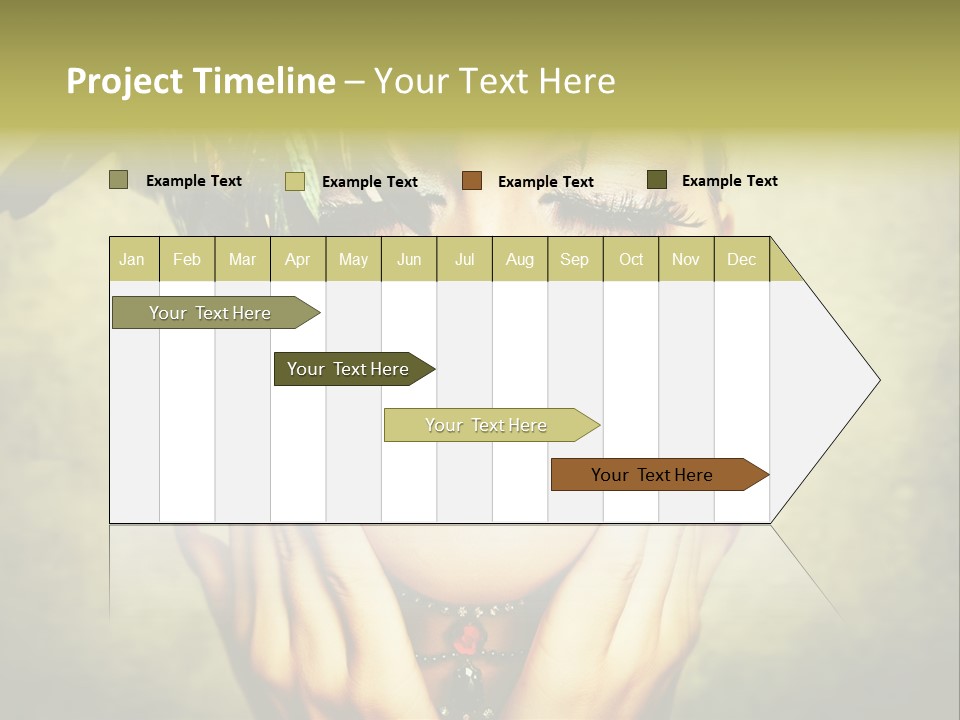 Woman Makeup Lashes PowerPoint Template
