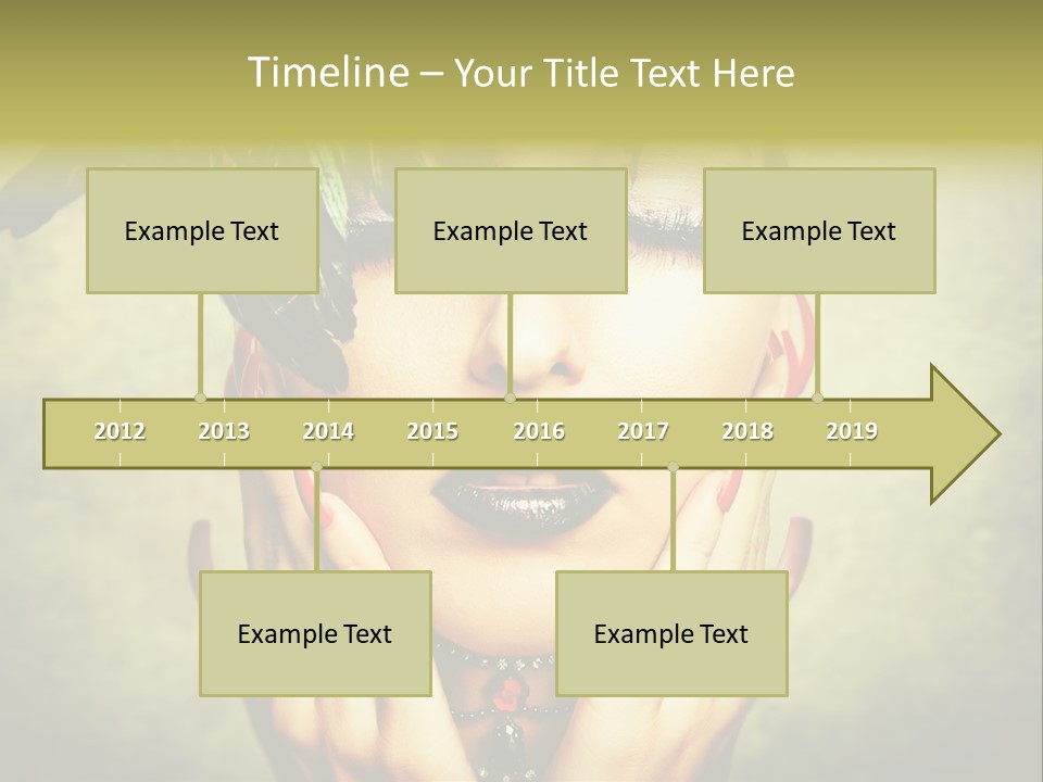 Woman Makeup Lashes PowerPoint Template