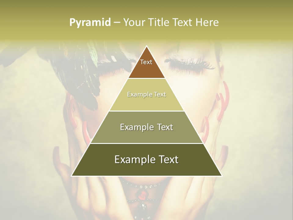 Woman Makeup Lashes PowerPoint Template