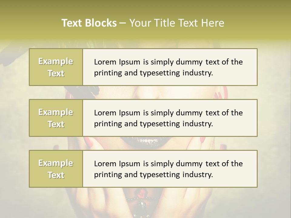 Woman Makeup Lashes PowerPoint Template