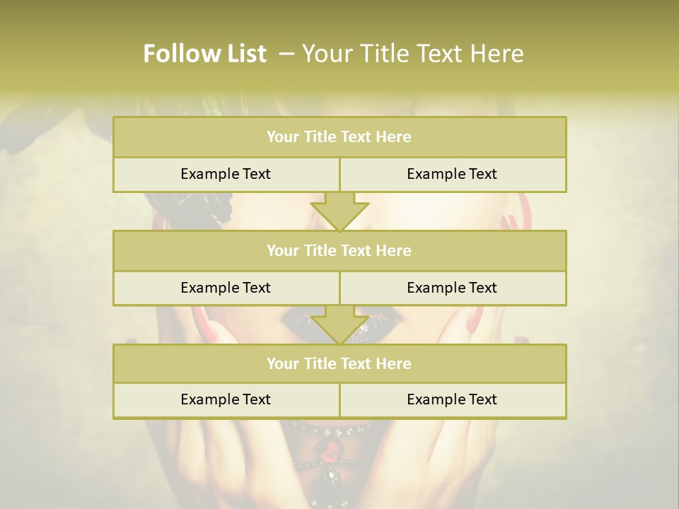 Woman Makeup Lashes PowerPoint Template