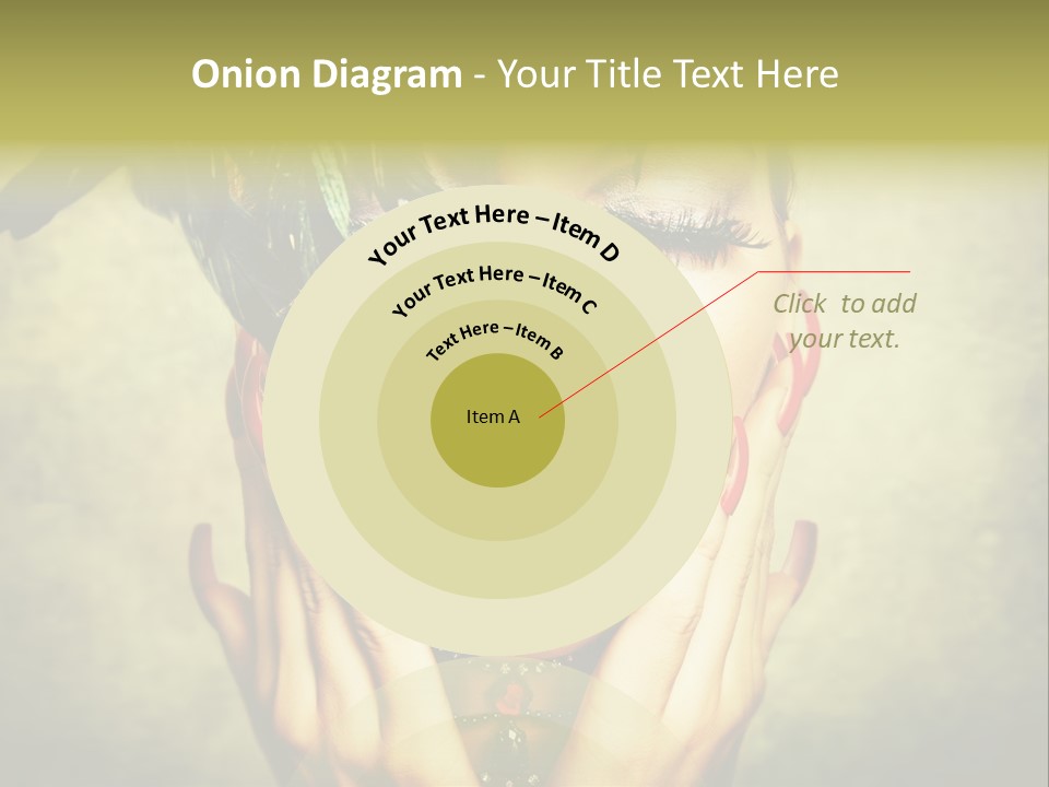 Woman Makeup Lashes PowerPoint Template