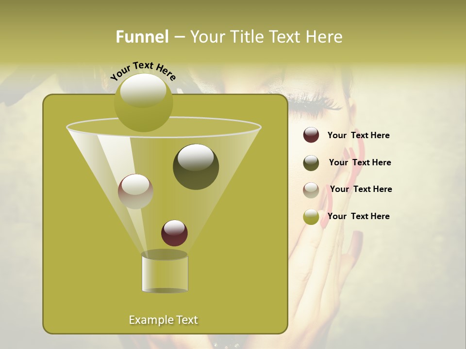 Woman Makeup Lashes PowerPoint Template