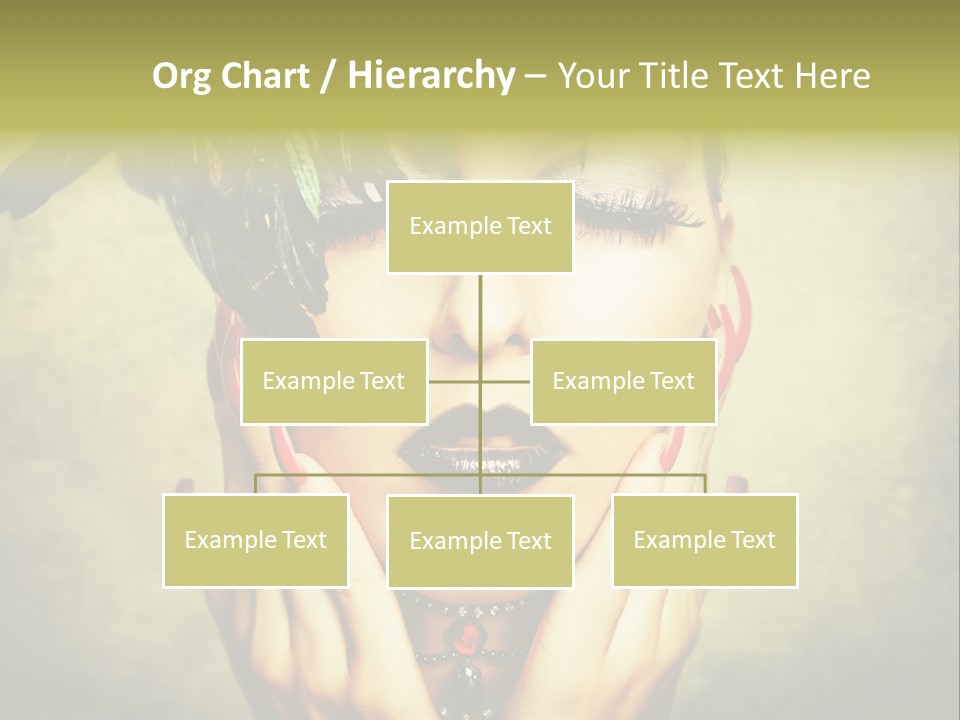 Woman Makeup Lashes PowerPoint Template