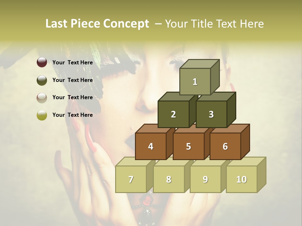 Woman Makeup Lashes PowerPoint Template