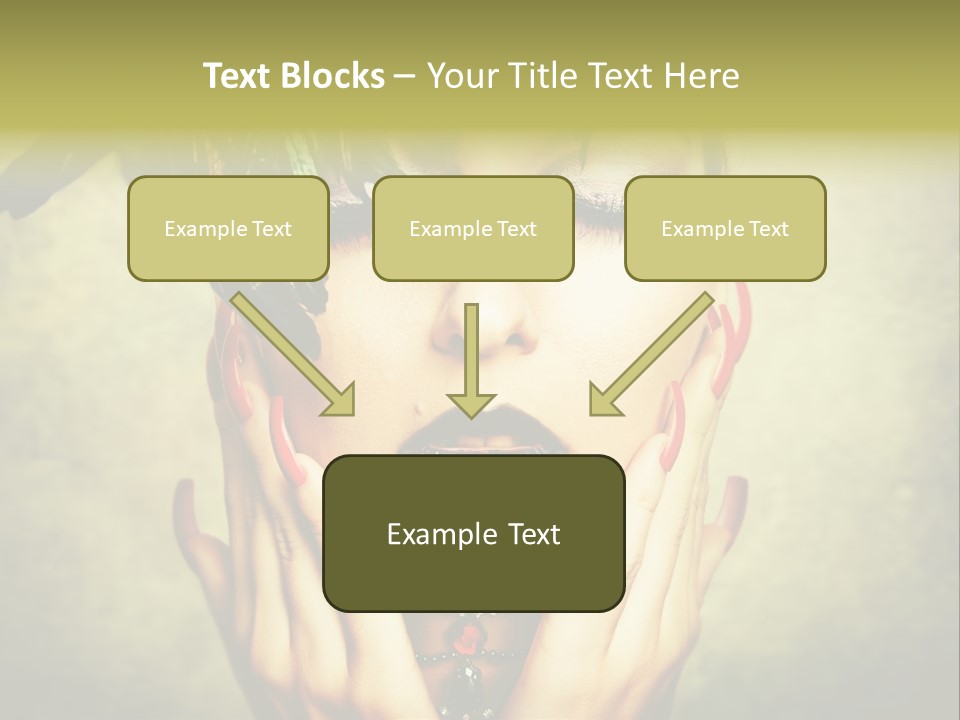Woman Makeup Lashes PowerPoint Template