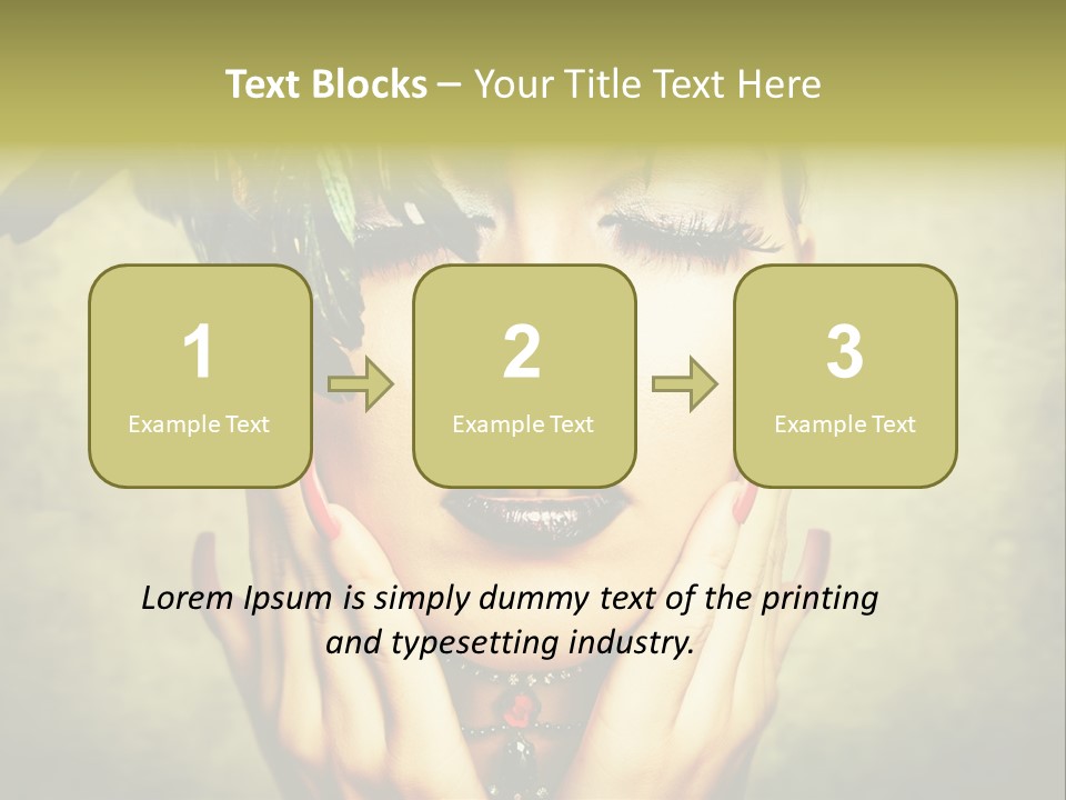 Woman Makeup Lashes PowerPoint Template