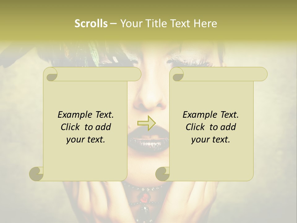 Woman Makeup Lashes PowerPoint Template