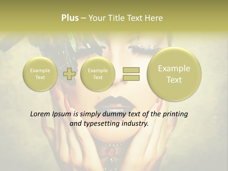 Woman Makeup Lashes PowerPoint Template