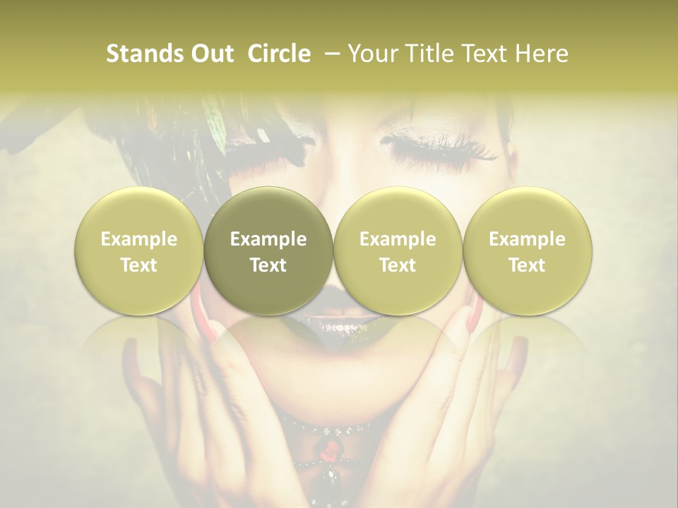 Woman Makeup Lashes PowerPoint Template
