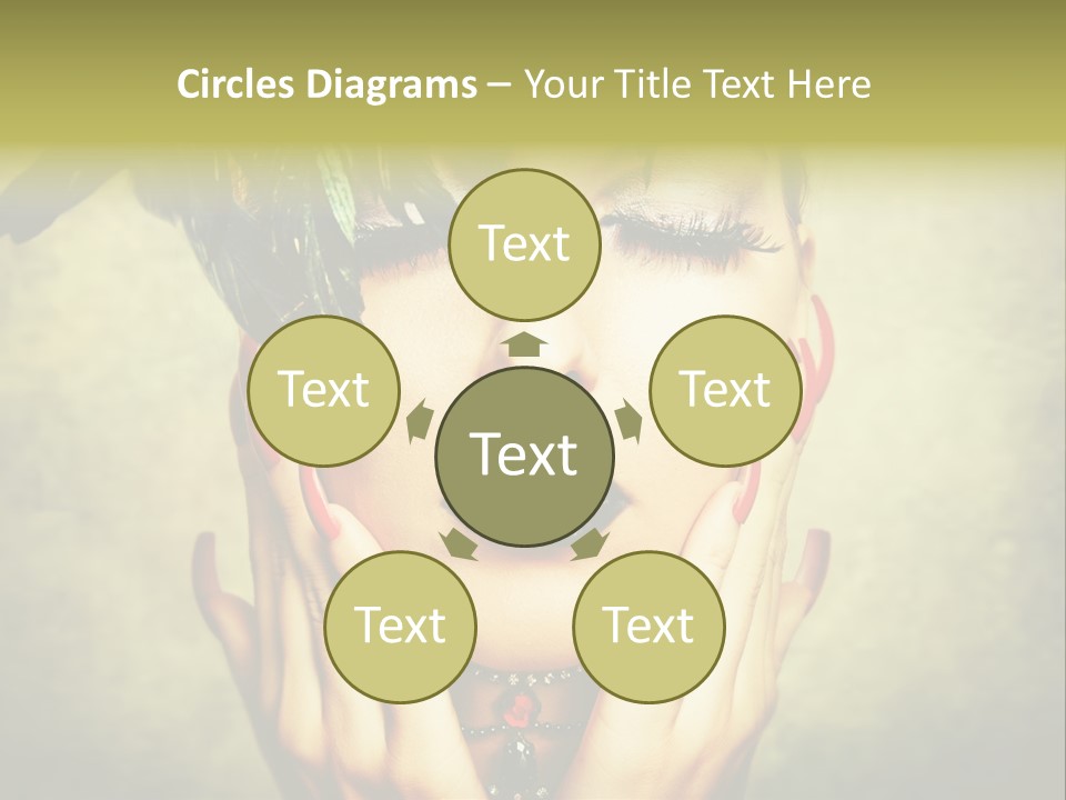 Woman Makeup Lashes PowerPoint Template