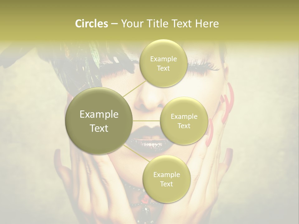 Woman Makeup Lashes PowerPoint Template