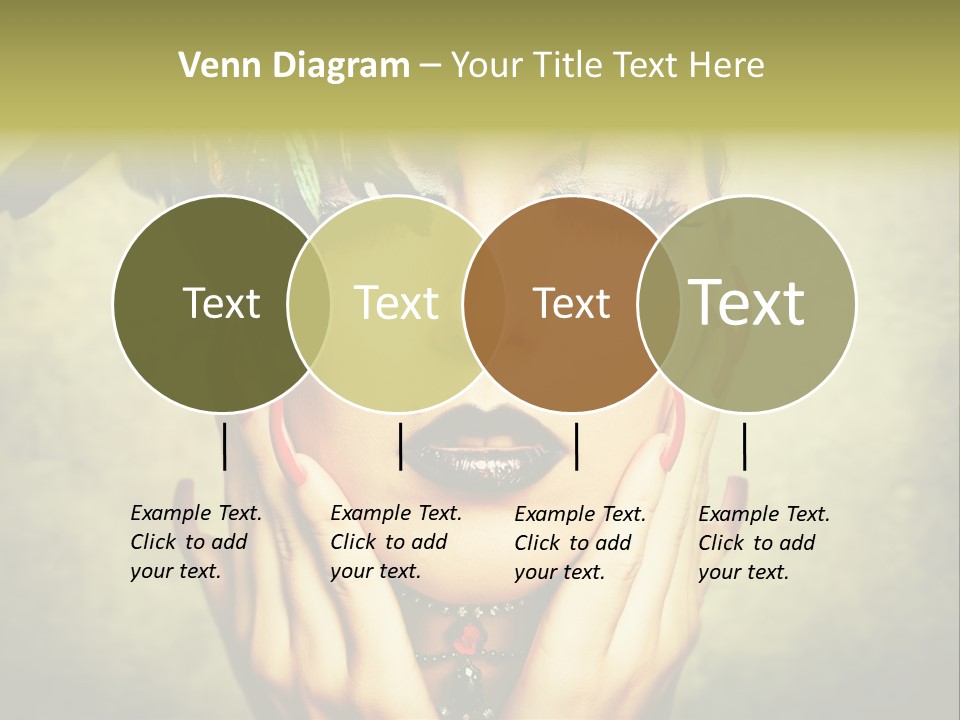 Woman Makeup Lashes PowerPoint Template