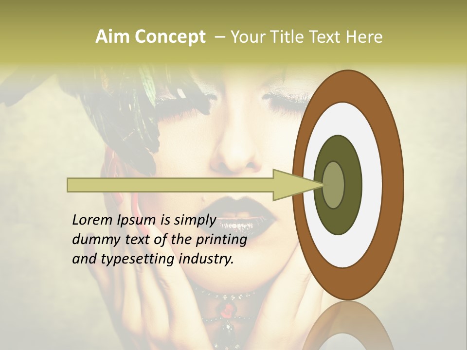 Woman Makeup Lashes PowerPoint Template