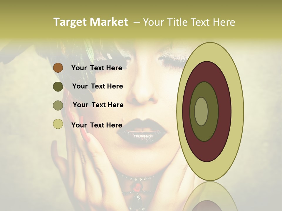 Woman Makeup Lashes PowerPoint Template