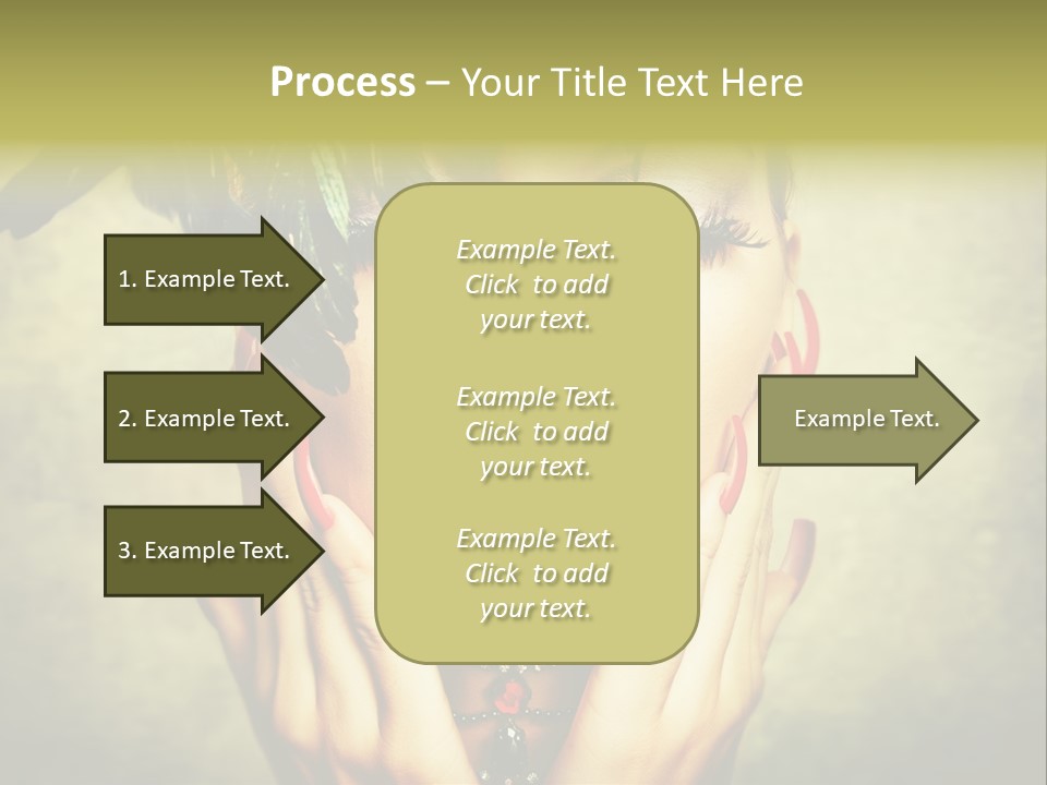 Woman Makeup Lashes PowerPoint Template