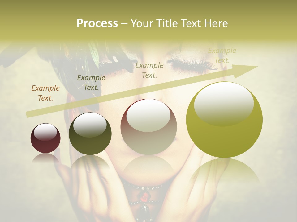 Woman Makeup Lashes PowerPoint Template