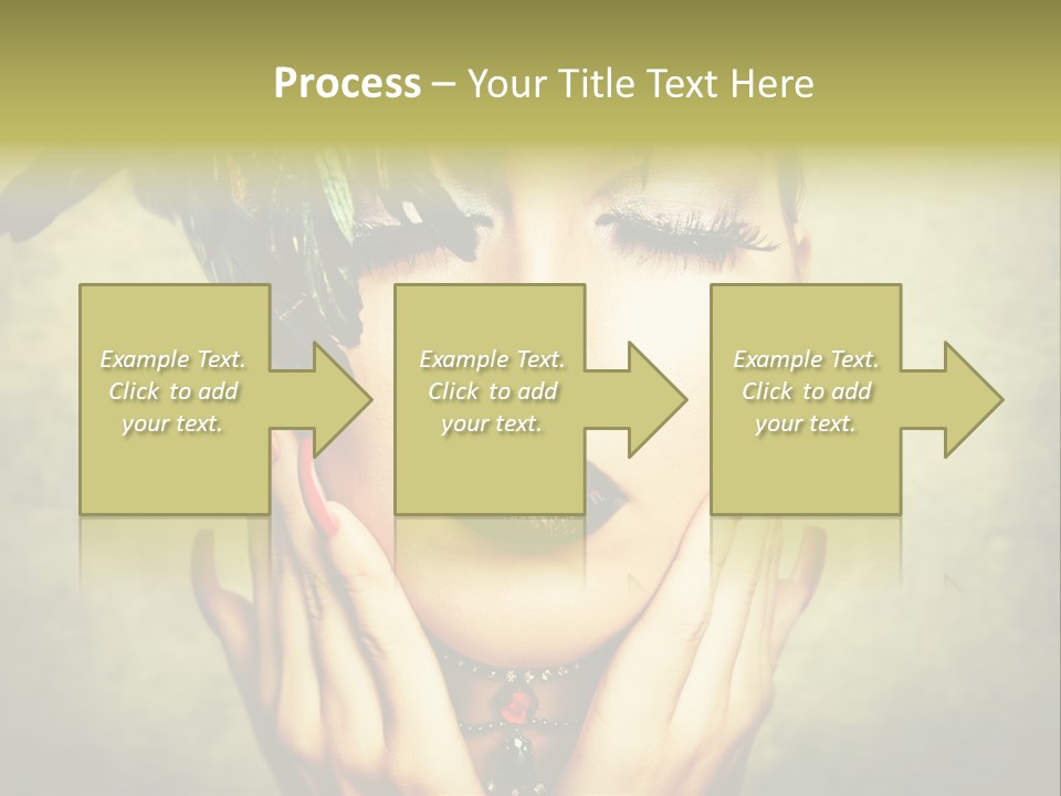 Woman Makeup Lashes PowerPoint Template