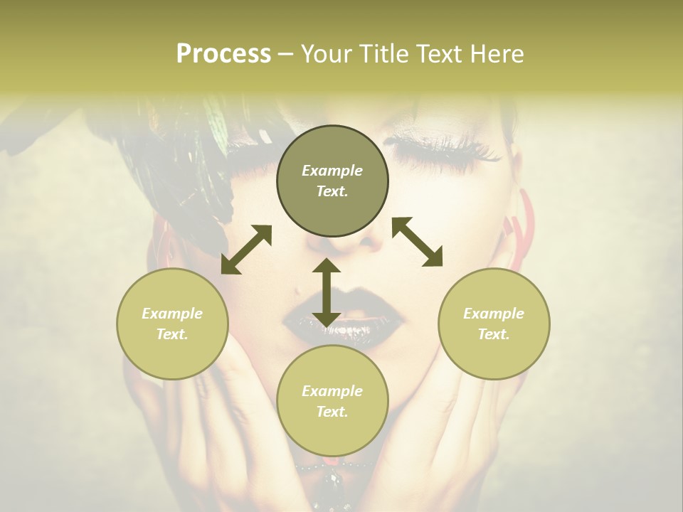 Woman Makeup Lashes PowerPoint Template